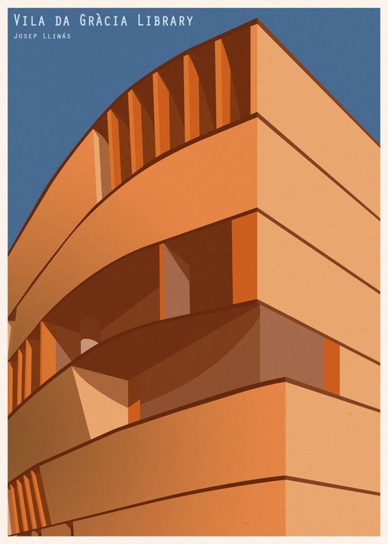 library-illustration-mid-century-poster-architecture-6