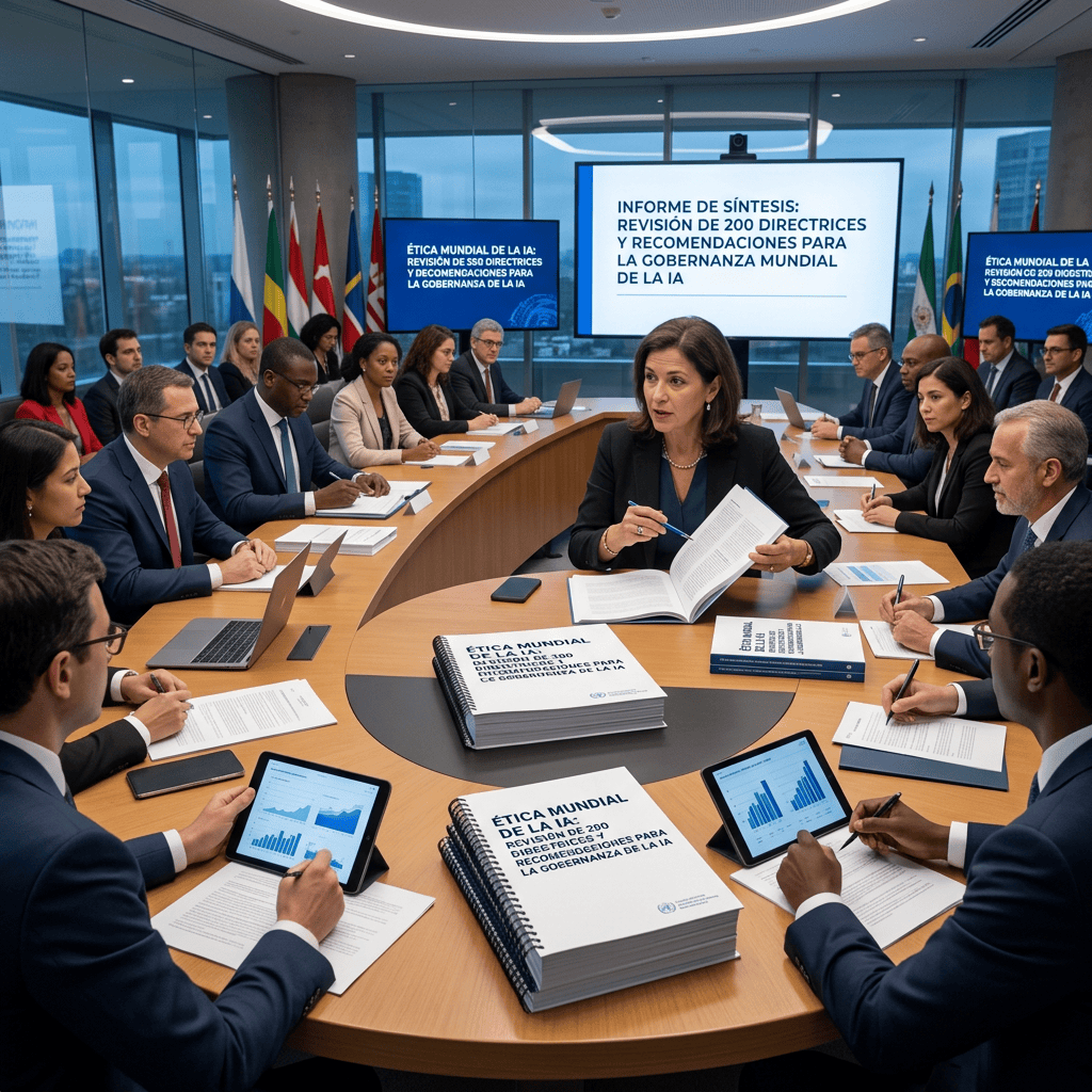 Officials review 200 AI ethics directives and recommendations for global AI governance.